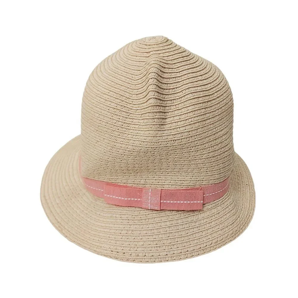 Zara Accessories Straw Cloche Hat Girls One Size Stylish Outdoor Casual
